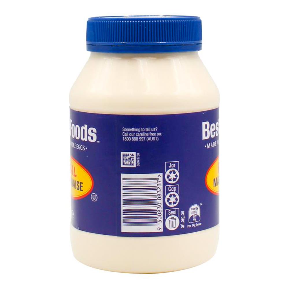 Best Foods 810g Real Mayonnaise (10x Pack)