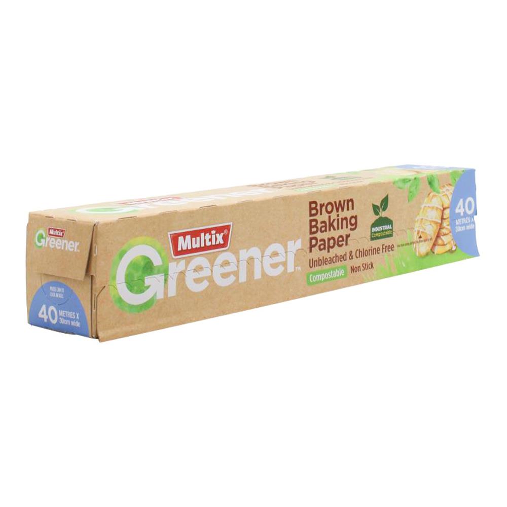 Multix 40m X 30cm Wide Brown Baking Paper (9x Pack)