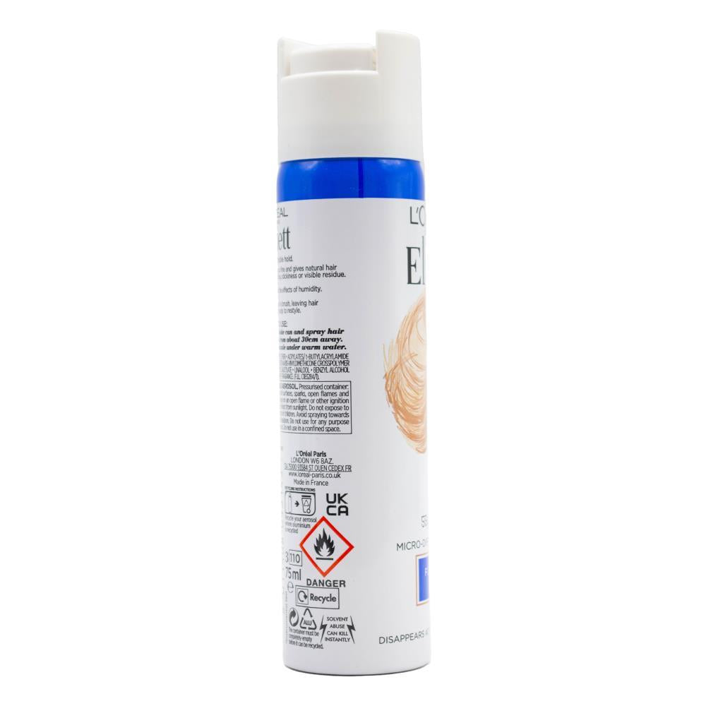 LOREAL PARIS 55g / 75ml HAIRSPRAY ELNETT FLEXIBLE HOLD (6x Pack)