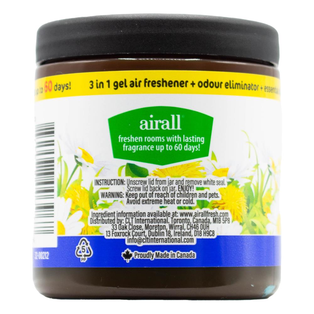 Airall 226g Air Freshener Solid 3 In 1 Odour Eliminator Infused With Essential Oils Fresh (12x Pack)