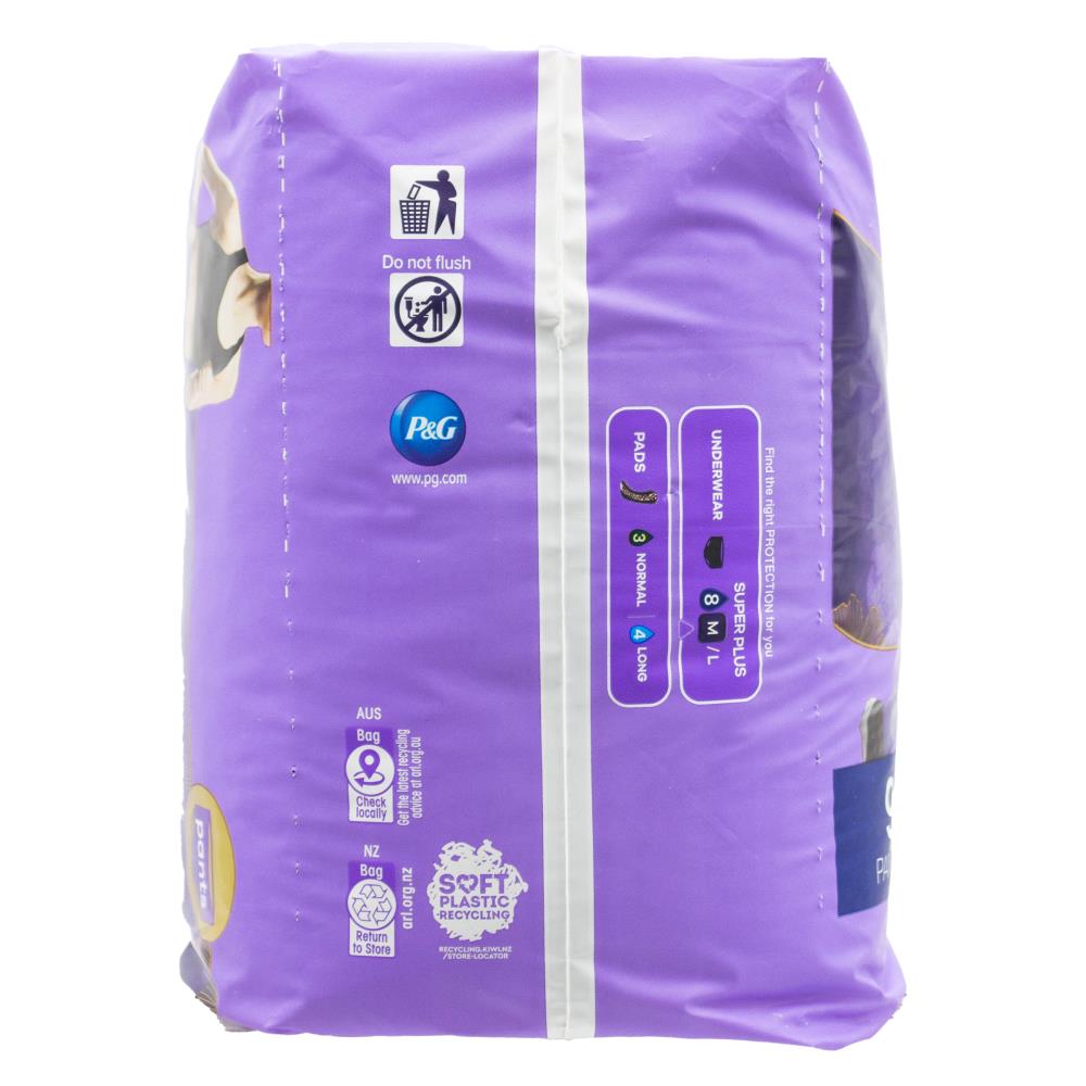 Always Pants Discreet 5 in 1 Breathable Instant Dry Odour Lock Flexi Fit Soft Active Super Plus Medium 10-16 70-100cm 2 X 9pk (Value Pack 18)