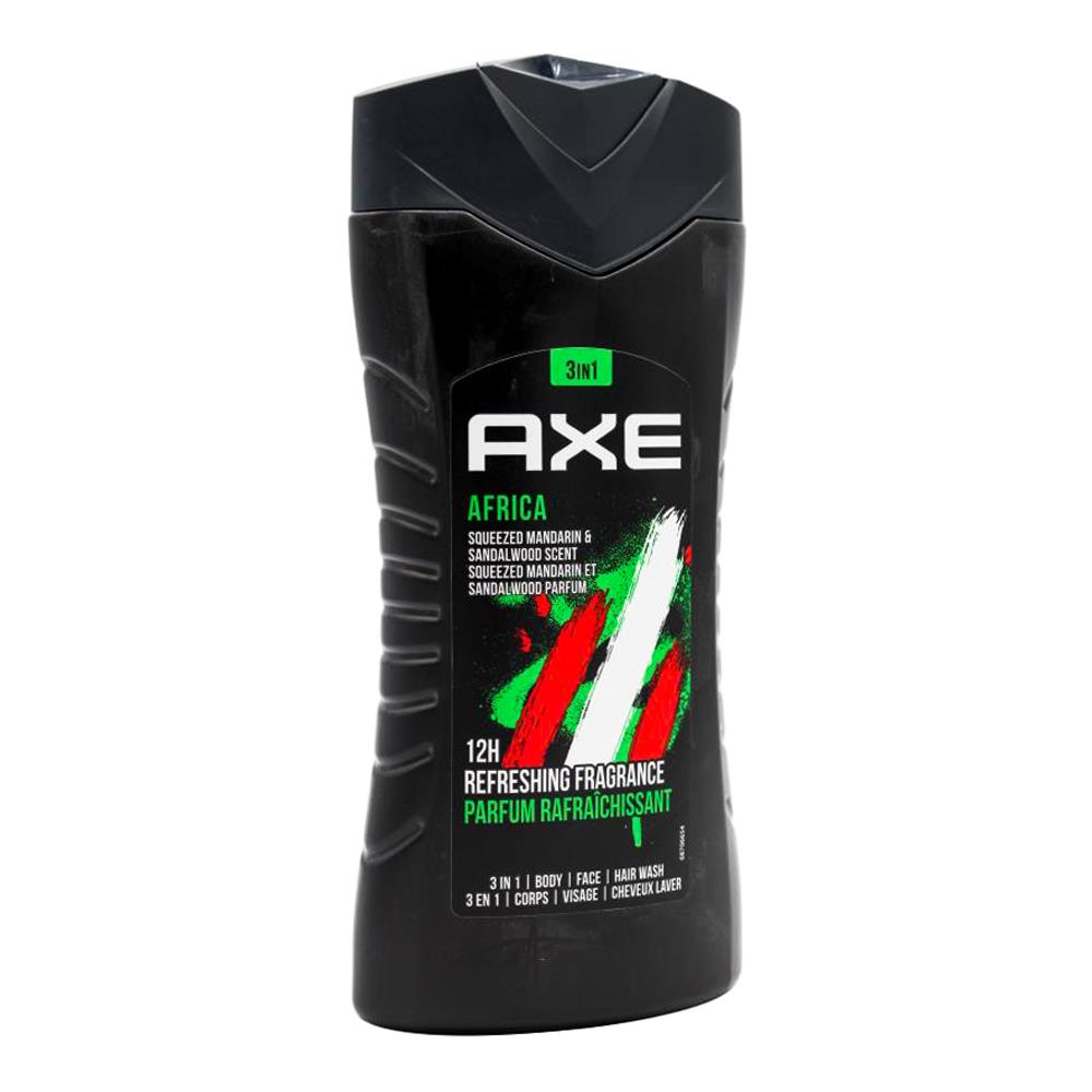 Axe 3in1 Body + Face + Hair Wash Africa 250ml (6x Pack)