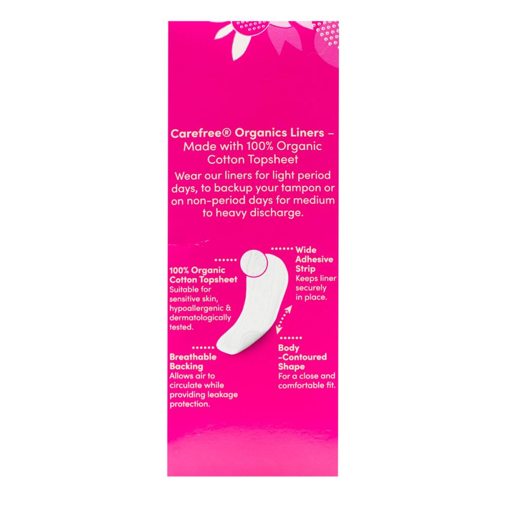 Carefree Pk30 Liners Organic Unscented (10x Pack)