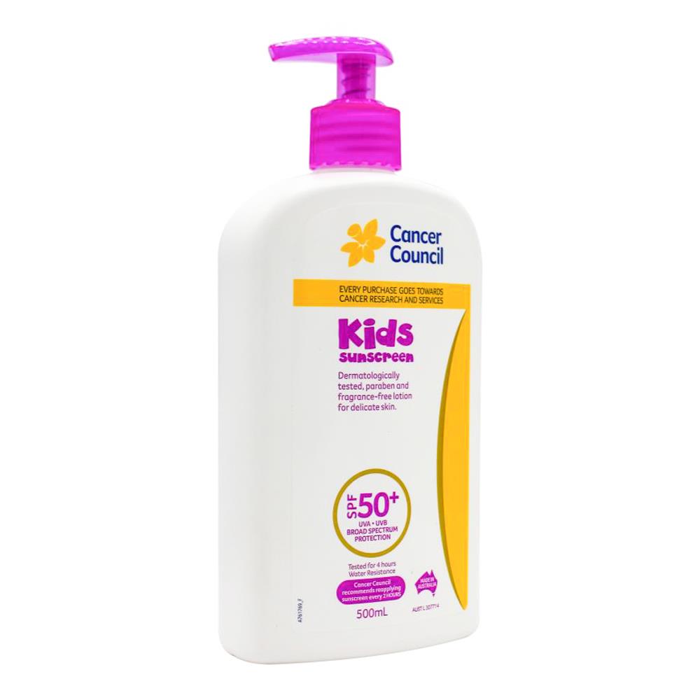 Cancer Council Kids Sunscreen Spf 50+ 500ml (3 Pack)