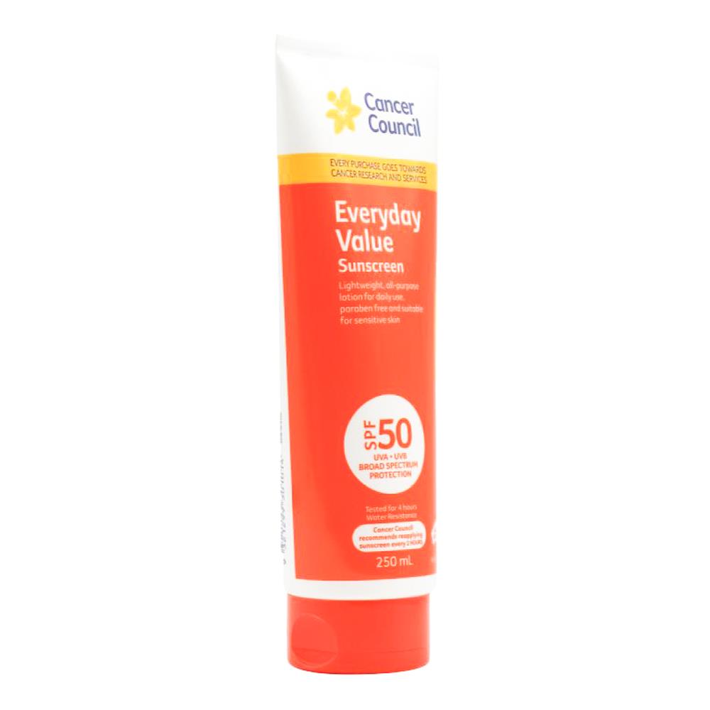 Cancer Council Everyday Value Sunscreen Spf50 250ml (4 Pack)
