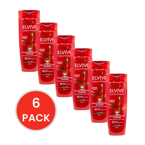 LOREAL 300mL SHAMPOO COLOUR PROTECT COLOUR PROTECTING COLOURED OR HIGHLIGHTED HAIR (6x Pack)