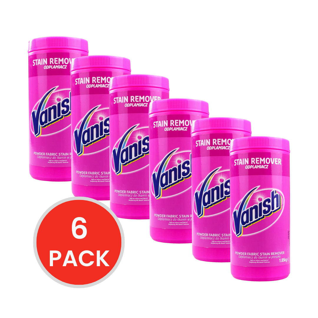 Vanish Fabric Stain Remover Powder 1.85kg (6 Pack)