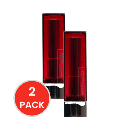 MAYBELLINE LIPSTICK CREAM COLOR SENSATIONAL RED REVOLUTION 630 4.2g (2 XPack)