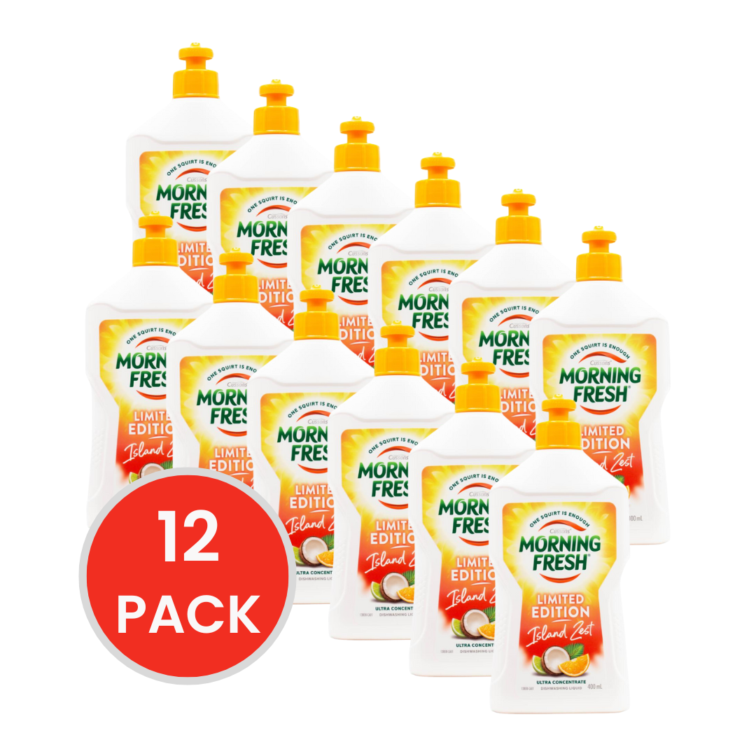 Morning Fresh Ultra Concentrate Island Zest Dishwashing Liquid 400mL (12 Pack)