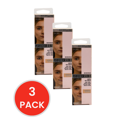 Maybelline 30ml Perfector 4 in 1 Whipped Matte Makeup Fair Light 00 (3x Pack)