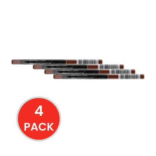 Maybelline Lip Liner Colorsensational Shaping Raw Chocolate 118 (4x Pack)