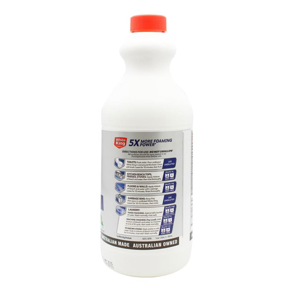 White King 1.25l Detergent Bleach ( 6x Pack)