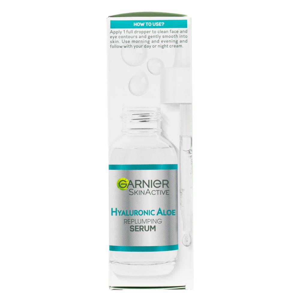 GARNIER 30mL SKIN ACTIVE REPLUMPING SERUM HYALURONIC ALOE (6x Pack)