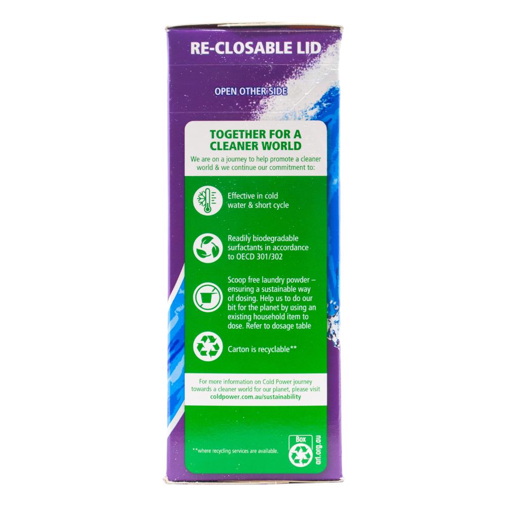 Cold Power 2kg Laundry Powder Odour Fighter Advanced Cleaning (3 Pack)