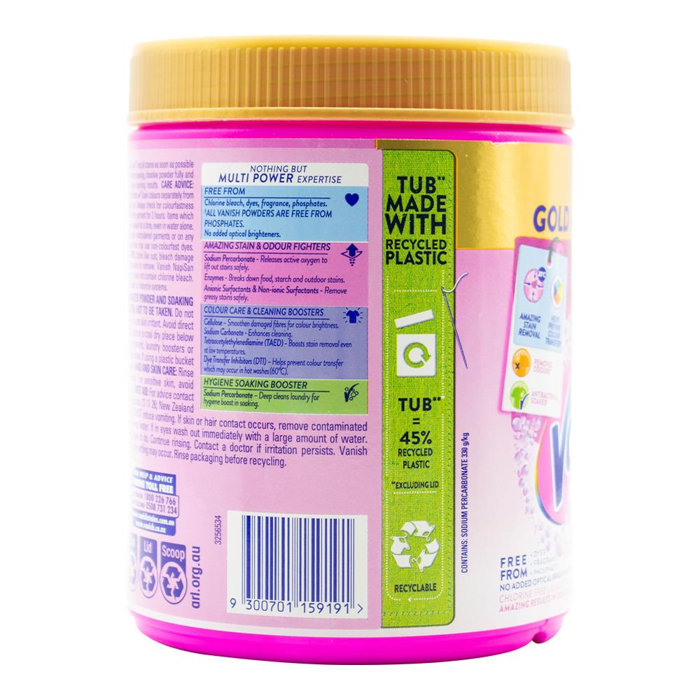 Vanish 1kg Napisan Gold Multi Power Oxi Action (6x Pack)