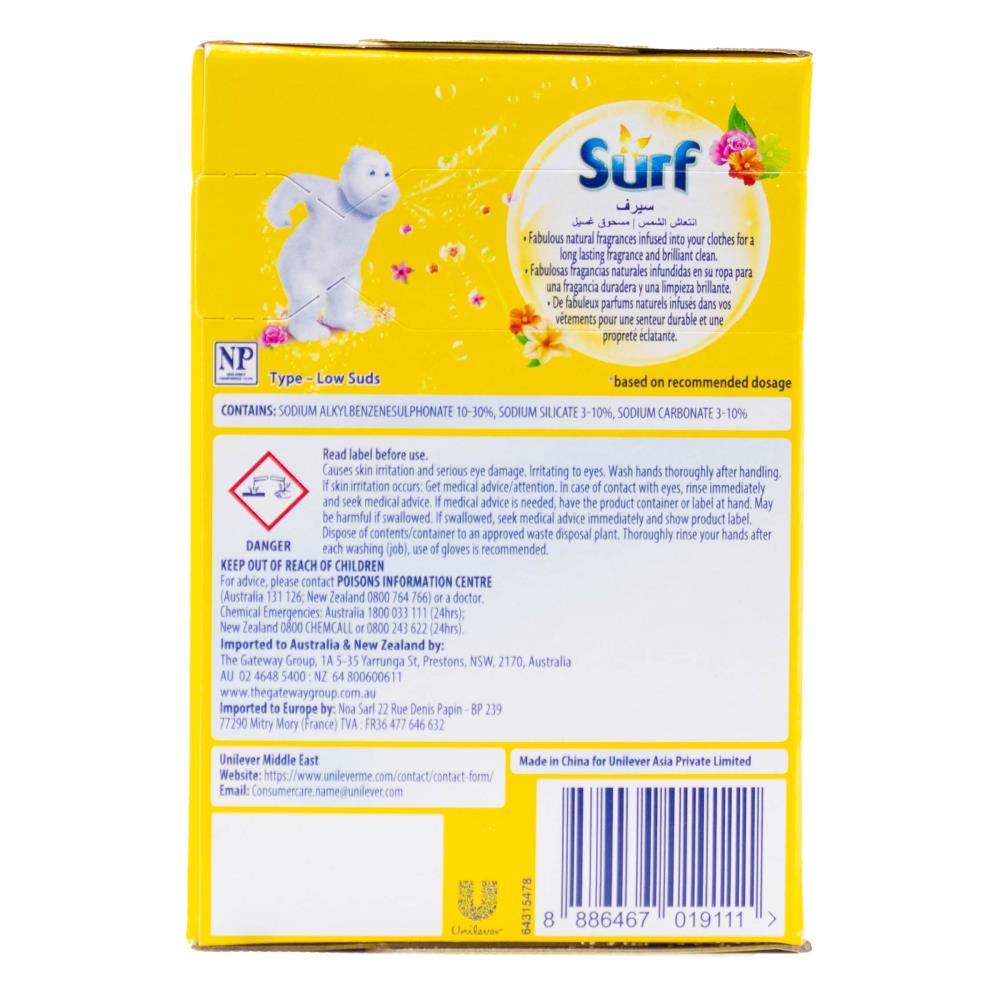 Surf 500g Laundry Detergent Powder Sun Fresh (Box) (20x Pack)