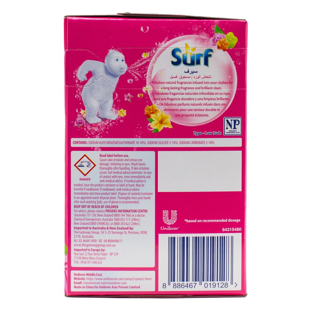 Surf Laundry Detergent Powder Rose Fresh 1kg (10 Pack)