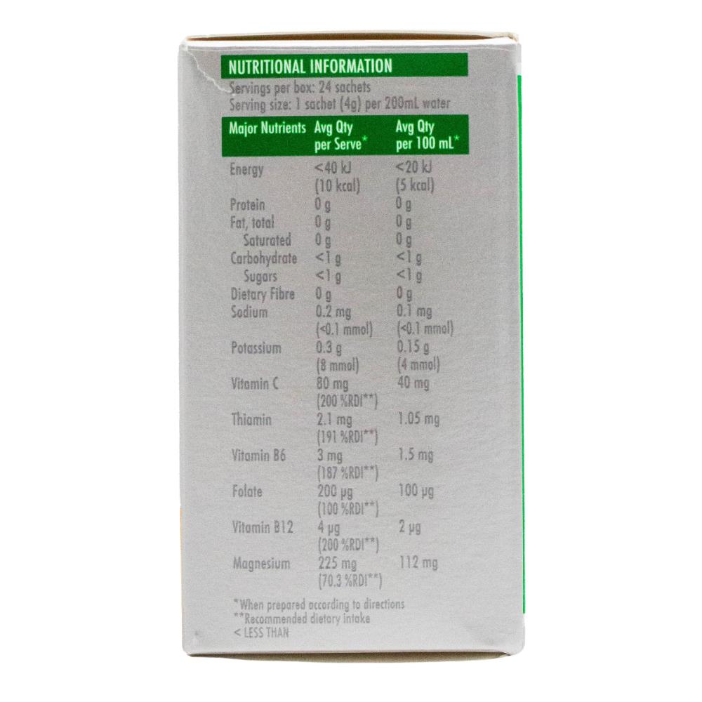 BEROCCA PK24 x96g POWDER SACHETS B VITAMINS AND ELECTROLYTES SPORT ORANGE (12x Pack)