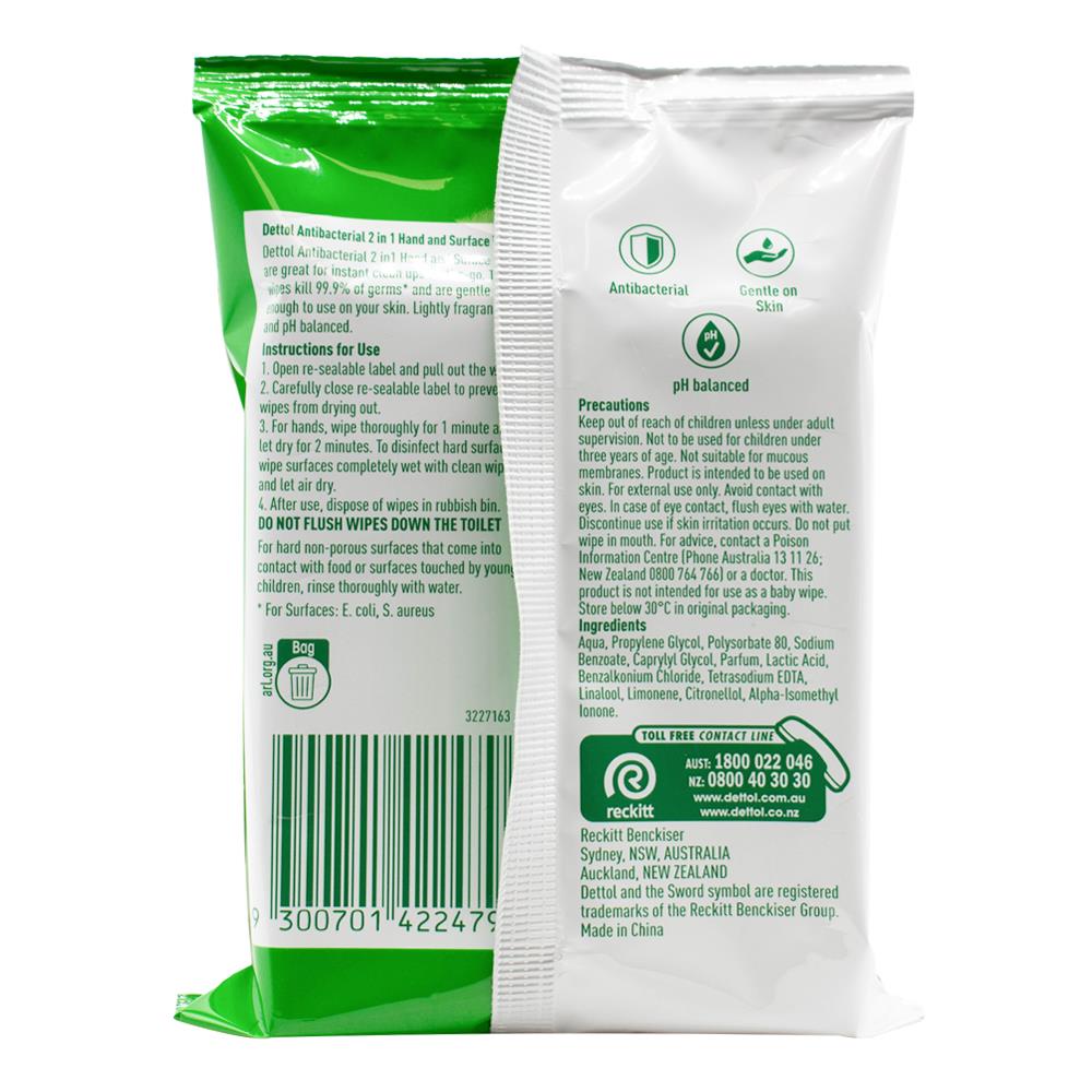 Dettol Antibacterial Hand And Surface Wipes 10 x 15Pk (150 Pack)