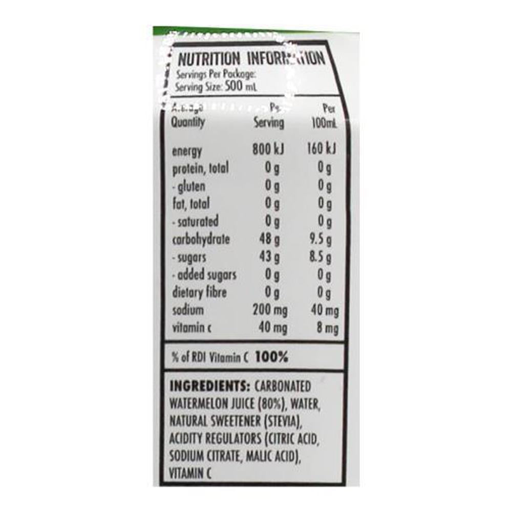 H2 Juice Sparkling Watermelon 500ml Can (12x Pack)