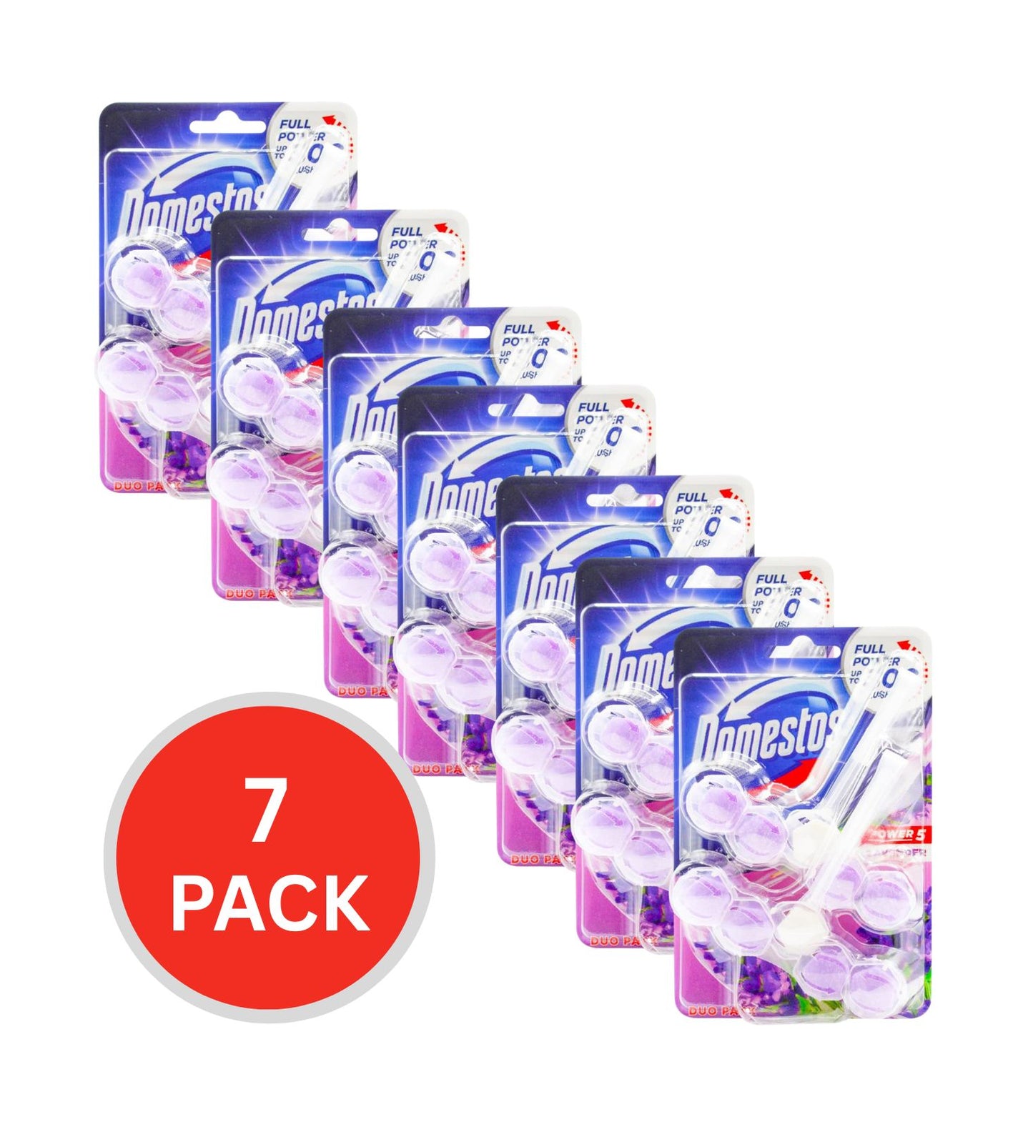 Domestos 55g Toilet Cleaner Cage Power 5 Lavender 7 x 2Pk (14 Pack)
