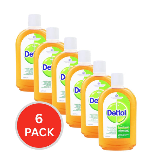 Dettol Antiseptic Disinfectant Household Grade 500ml (6 Pack)