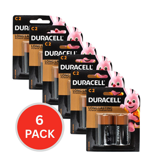 Duracell C Alkaline Batteries 6 x 2Pk (Value Pack 12)