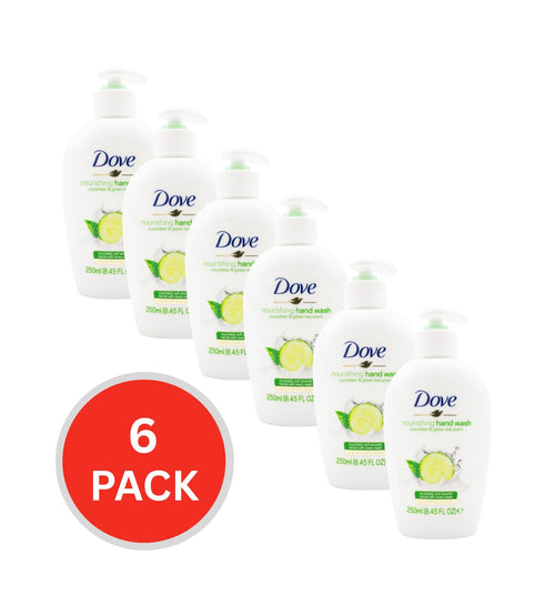 Dove Handwash Nourishing Cucumber And Green Tea Scent 250ml (6 Pack)