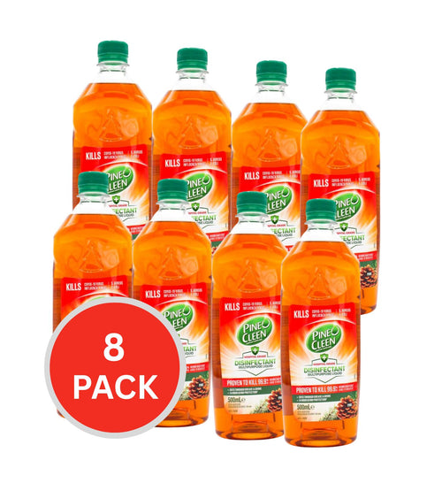 Pine O Cleen 500ml Disinfectant Anti-bacterial Pine (8x Pack)
