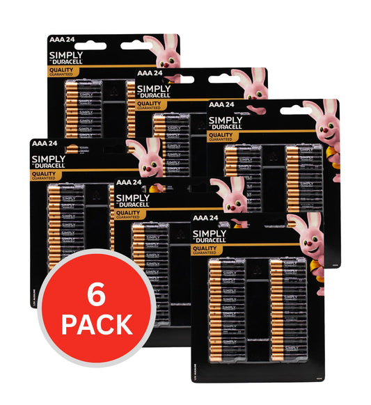 Duracell AAA Batteries 6 x 24Pk (Value Pack 144)
