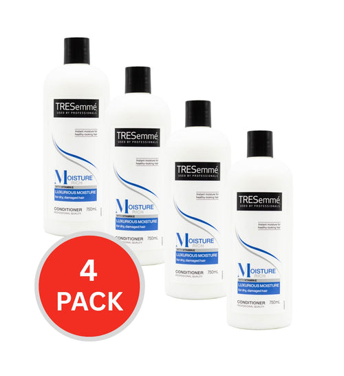 Tresemme Conditioner Moisture Rich Luxurious Moisture For Dry Damaged Hair With Vitamin E 750ml (4 Pack)
