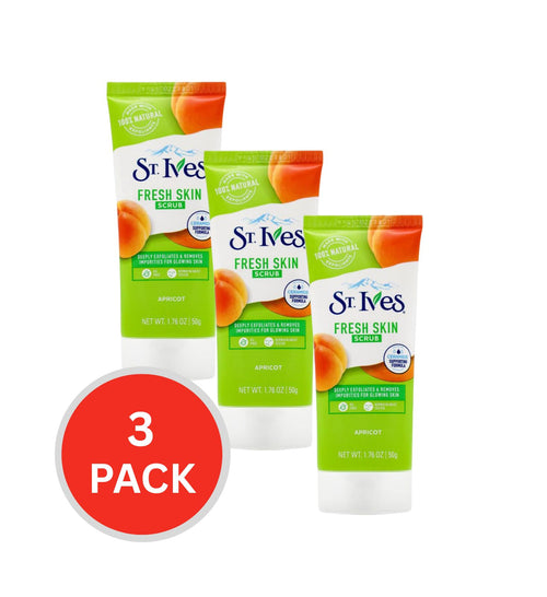 St Ives Fresh Skin Scrub Apricot 50g (3 Pack)
