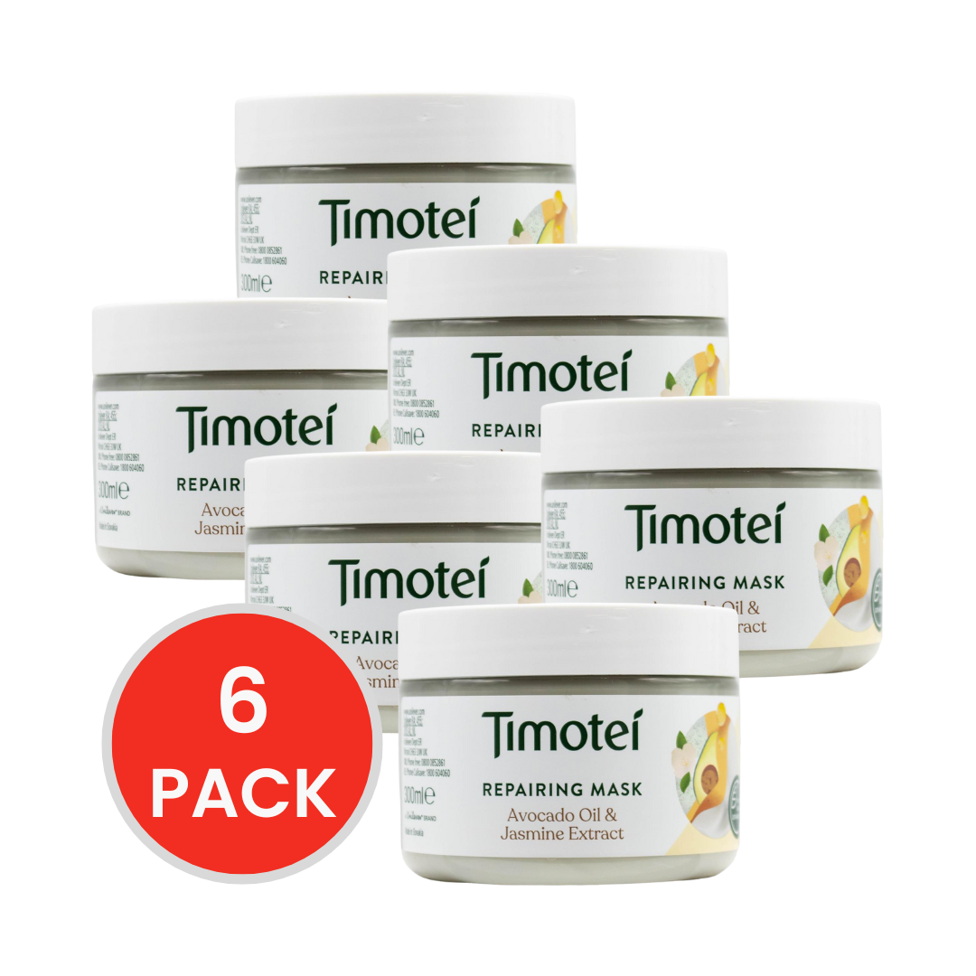 Timotei Repairing Hair Mask Avocado Oil & Jasmine 300mL (6 Pack)