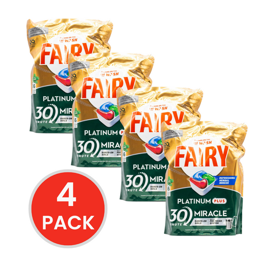 Fairy Platinum Dishwasher Capsules Fresh 224 Caps (4 x 56 Pk)