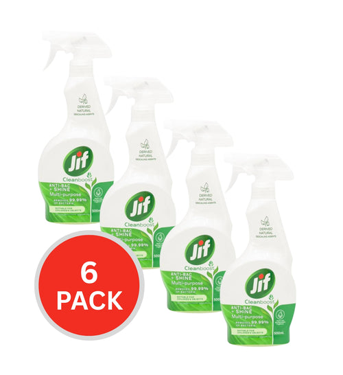 Jif 500ml Anti-bac And Shine Multi-purpose Spray (4x Pack)