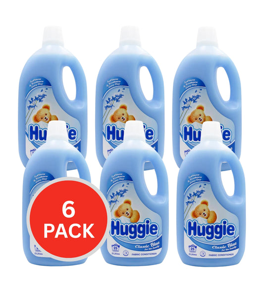 Huggie Fabric Conditioner Classic Blue Front & Top Loader 2L (6 Pack)