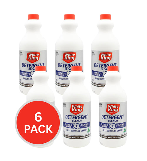White King 1.25l Detergent Bleach ( 6x Pack)