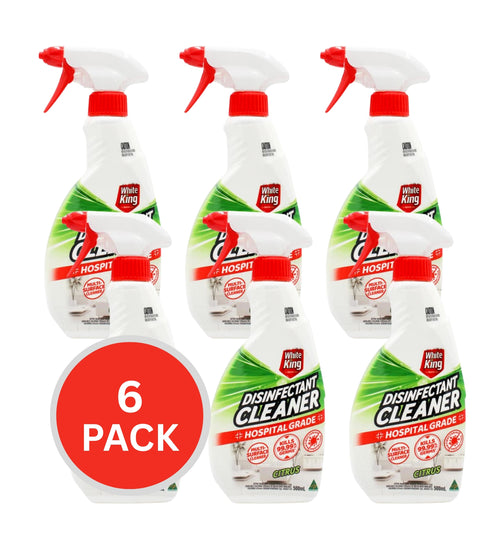 White King Disinfectant Cleaner Spray Citrus 500ml (6 Pack)