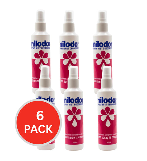 Nilodor 100ml Spray Mist Deodoriser (6x Pack)