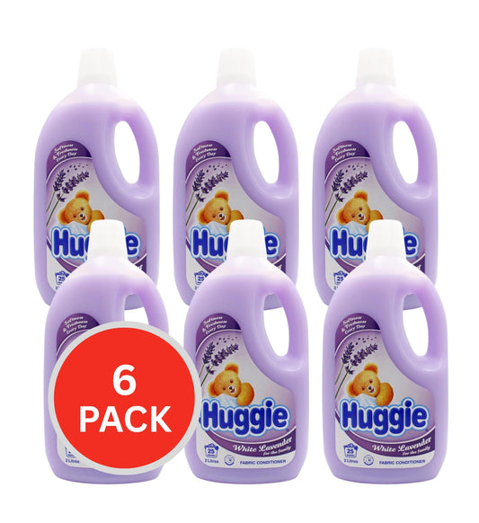 Huggie Fabric Conditioner White Lavender 2L (6 Pack)