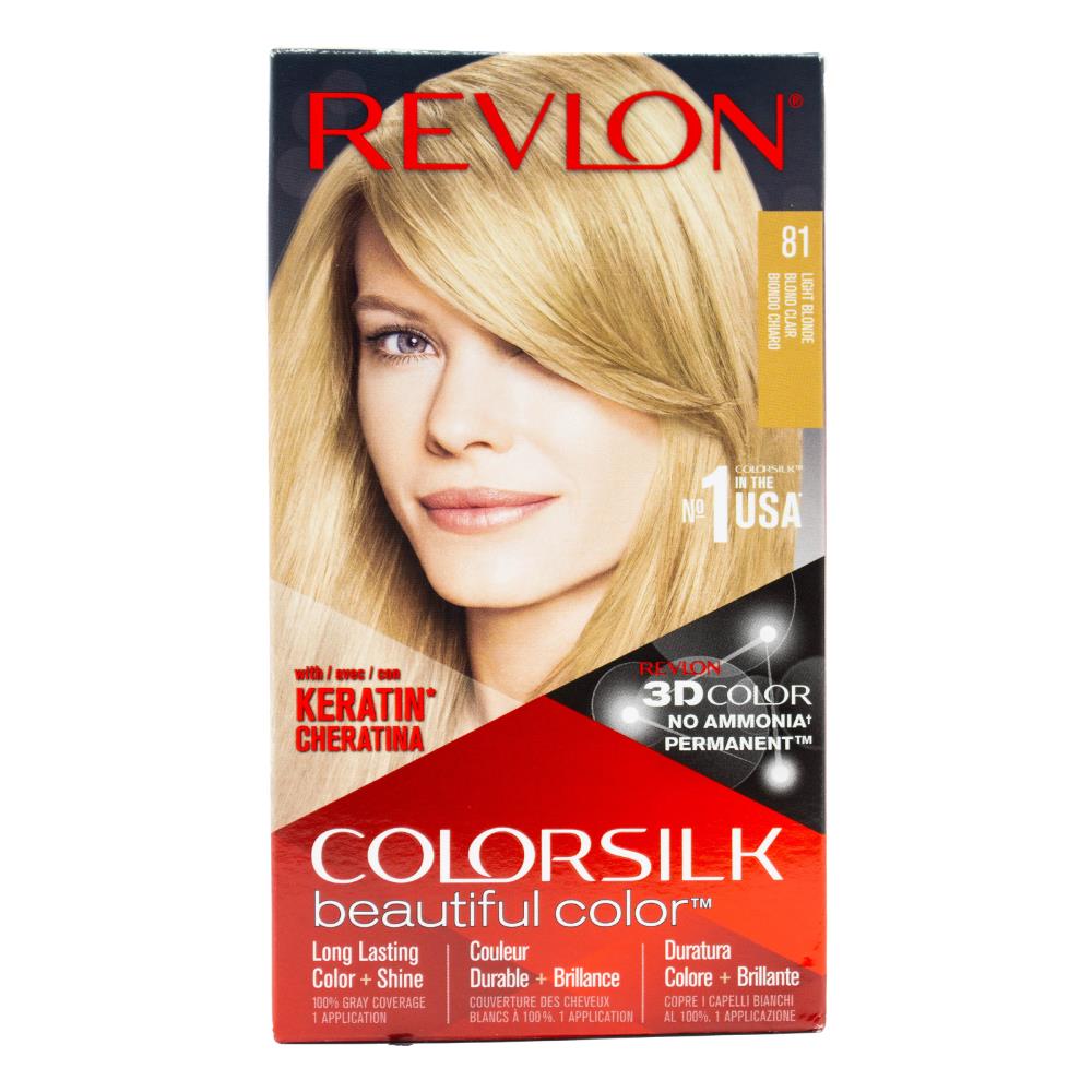 Revlon Colorsilk Permanent Hair Color 81 Light Blonde (3x Pack)