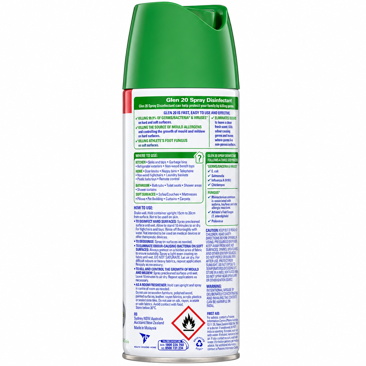 Glen 20 All In One Disinfectant Spray Citrus Breeze 375g (6 Pack)