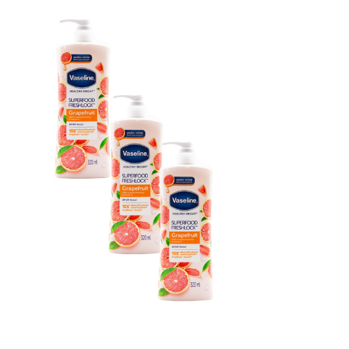 Vaseline Body Lotion Grapefruit 320mL (3 Pack)