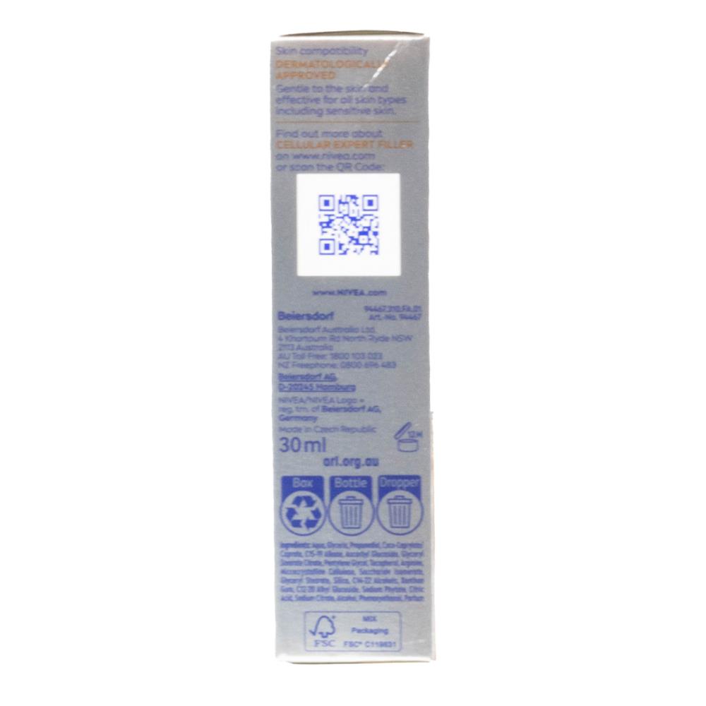 Nivea Cellular Expert Filler Vitamin C Radiance Serum 30mL (6 Pack)