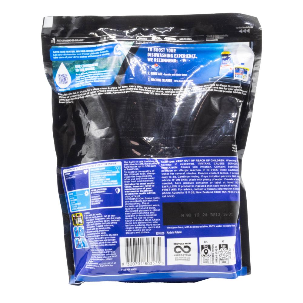 Finish Powerball Ultimate Dishwasher Tablets Deep Clean & Shine Fresh Pk34 (6 Pack, 204 Tablets)
