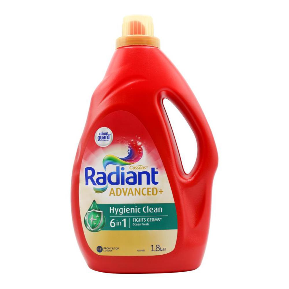 RADIANT 1.8L ADVANCED FRONT AND TOP LOADER HYGIENIC CLEAN (4X Pack)