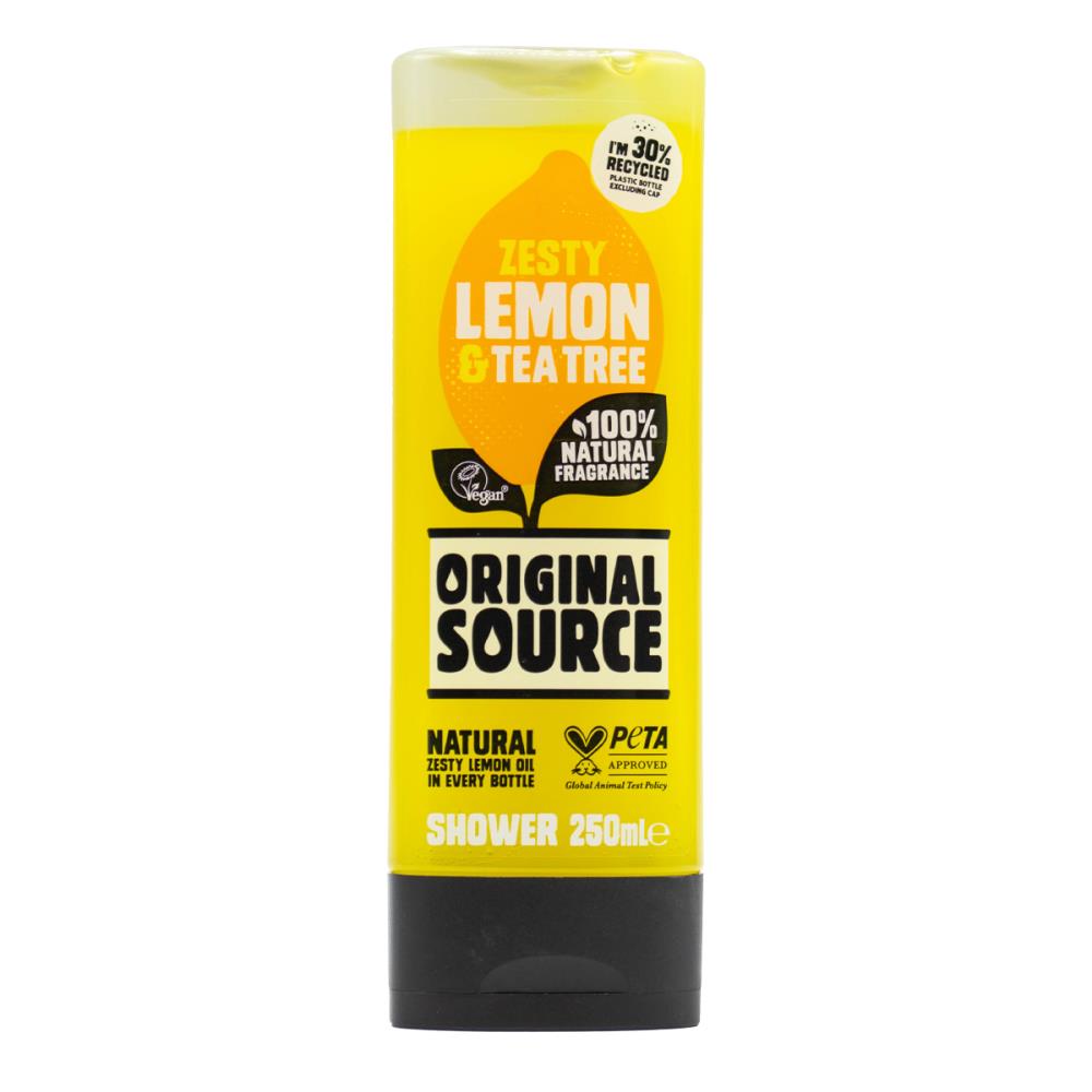 Original Source 250ml Shower Gel Zest Lemon And Tea Tree (6x Pack)