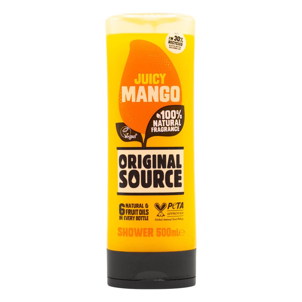 Original Source 500ml Shower Gel Juicy Mango (5x Pack)