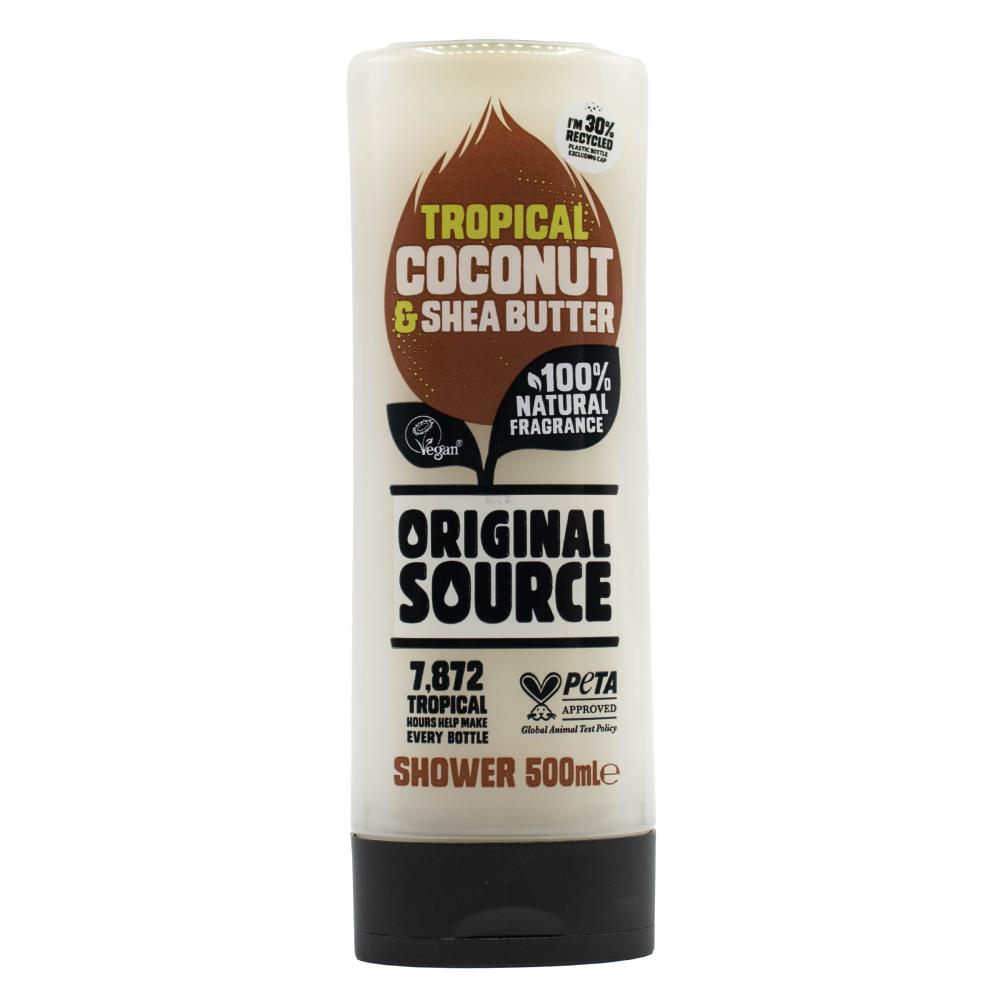 Original Source 500ml Shower Gel Tropical Coconut And Shea Butter (6x Pack)
