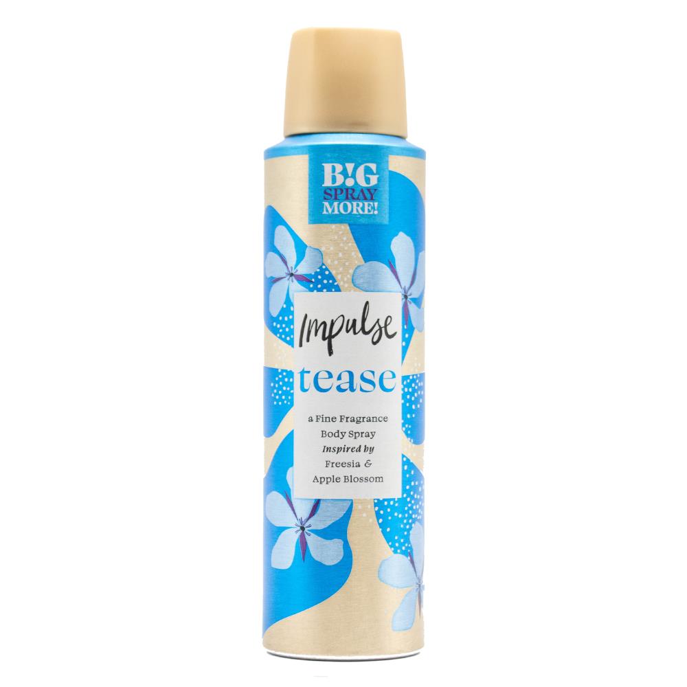 Impulse Body Spray Tease Inspired By Freesia And Apple Blossom 150ml (6 Pack)